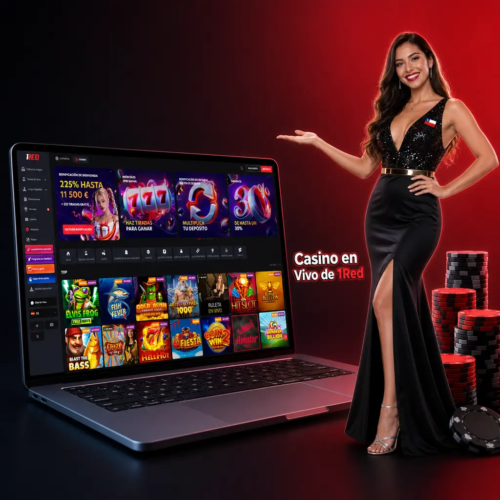 Casino en vivo de 1Red con crupieres profesionales: ruleta, blackjack, bacará, póker y game shows en español.