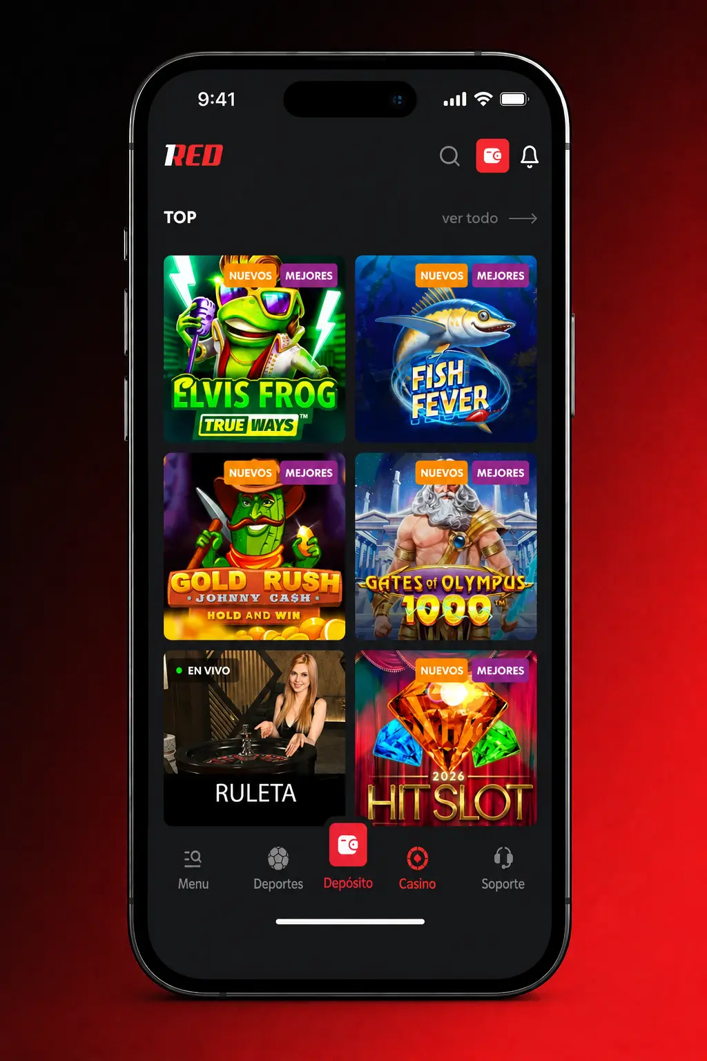 Pasos para registrarte, verificar tu cuenta y activar el bono de bienvenida en 1Red casino online.