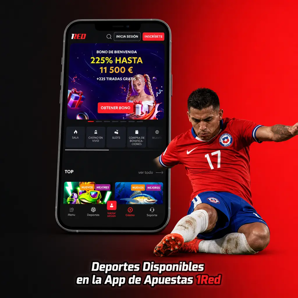 Deportes disponibles en la app de apuestas 1Red: fútbol, tenis, baloncesto, vóleibol, boxeo, MMA y eSports