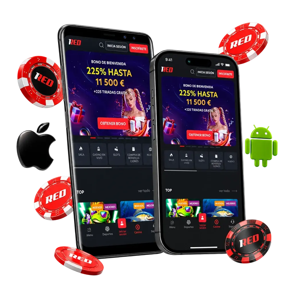 Logo de la app 1Red para descargar APK en Android e iOS con apuestas deportivas y casino en vivo en Chile