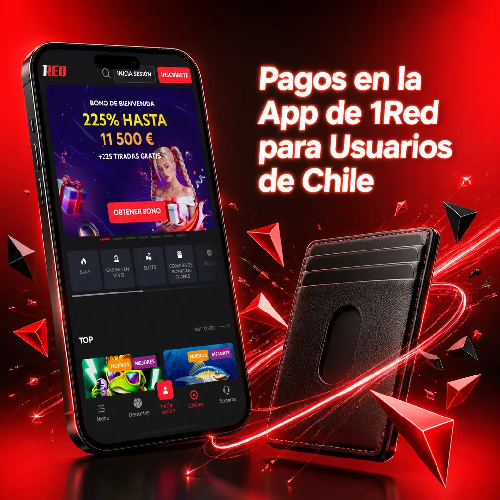 Métodos de pago en la app de 1Red para usuarios de Chile: tarjetas, billeteras digitales y criptomonedas.