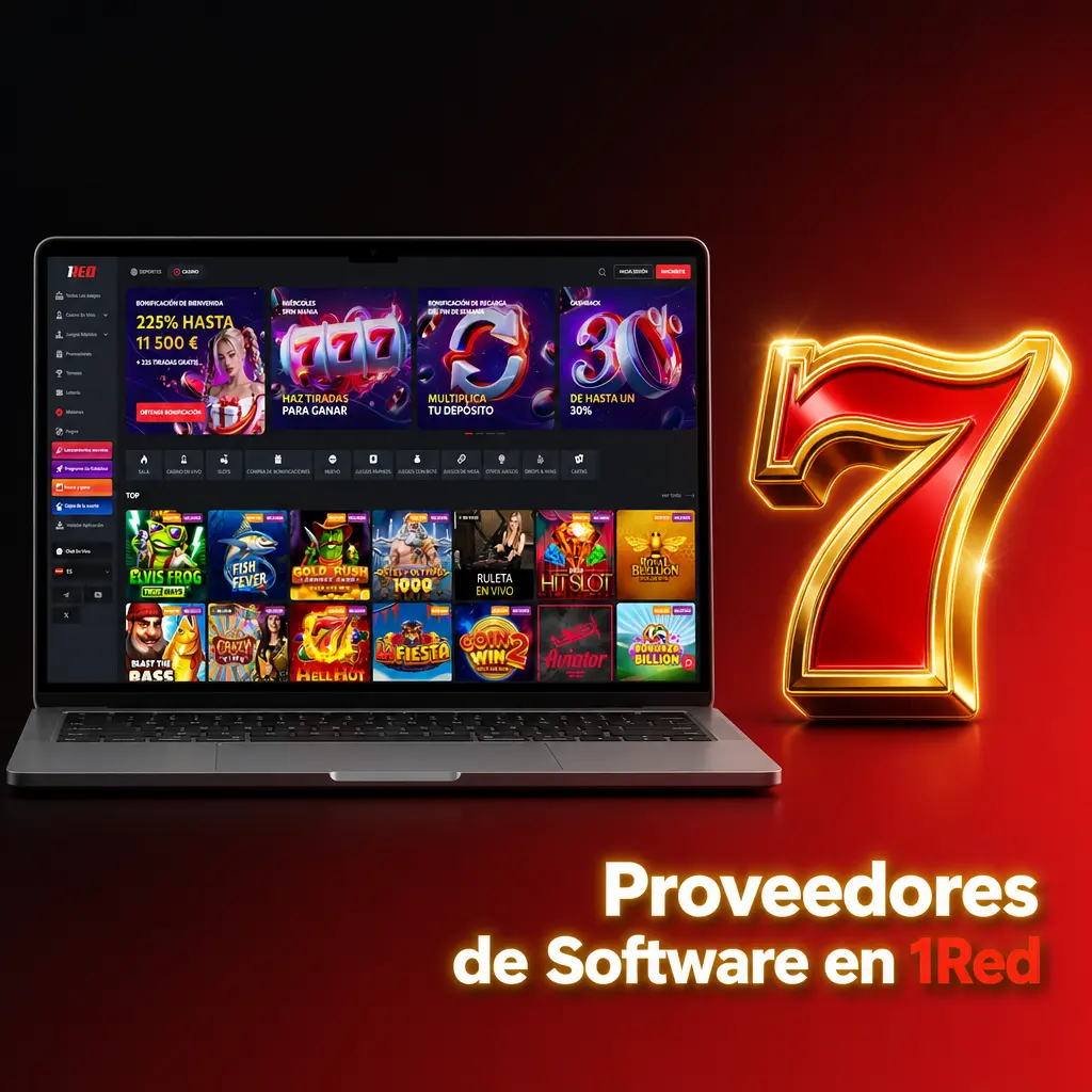 Proveedores de software con licencia en 1Red: Pragmatic Play, NetEnt, Play'n GO y Spinomenal, con RNG auditado por iTechLabs y eCOGRA.