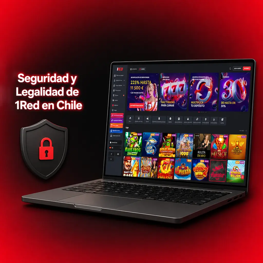 Licencia de Curazao, cifrado SSL de 256 bits y juego responsable: la seguridad y legalidad de 1Red en Chile.